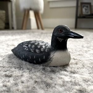 Vintage Common Loon Duck Decoy Figurine